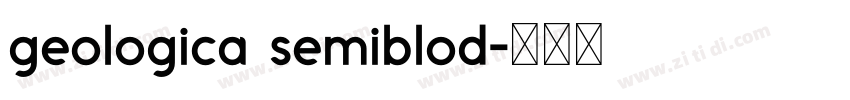 geologica semiblod字体转换